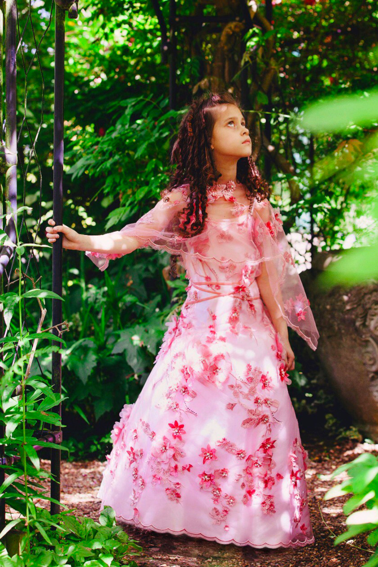 Cherry Blossom Couture Dress by Miashan - Beautiful hand crafted high fashion for girls