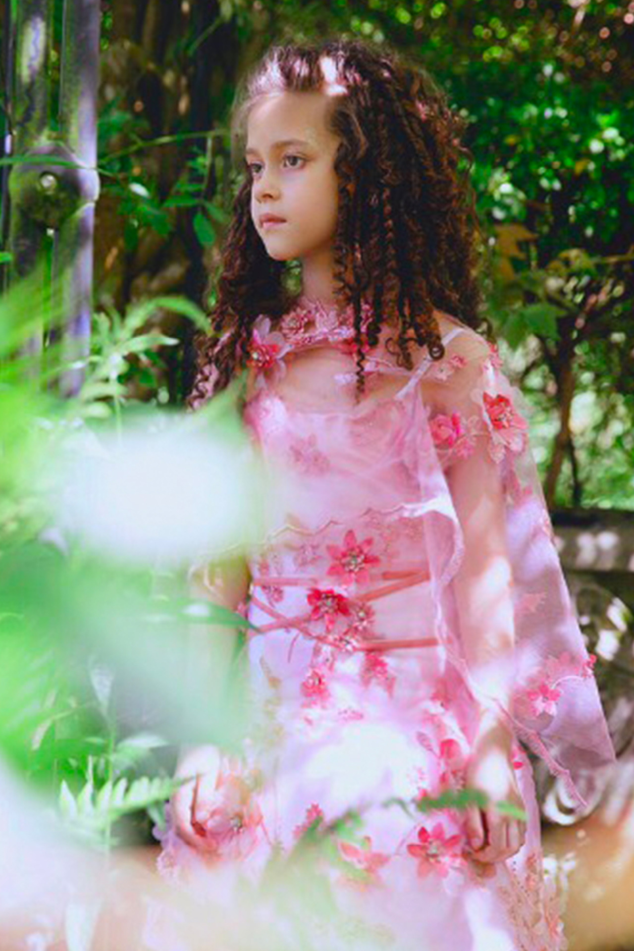 Cherry Blossom Couture Dress by Miashan - Beautiful hand crafted high fashion for girls